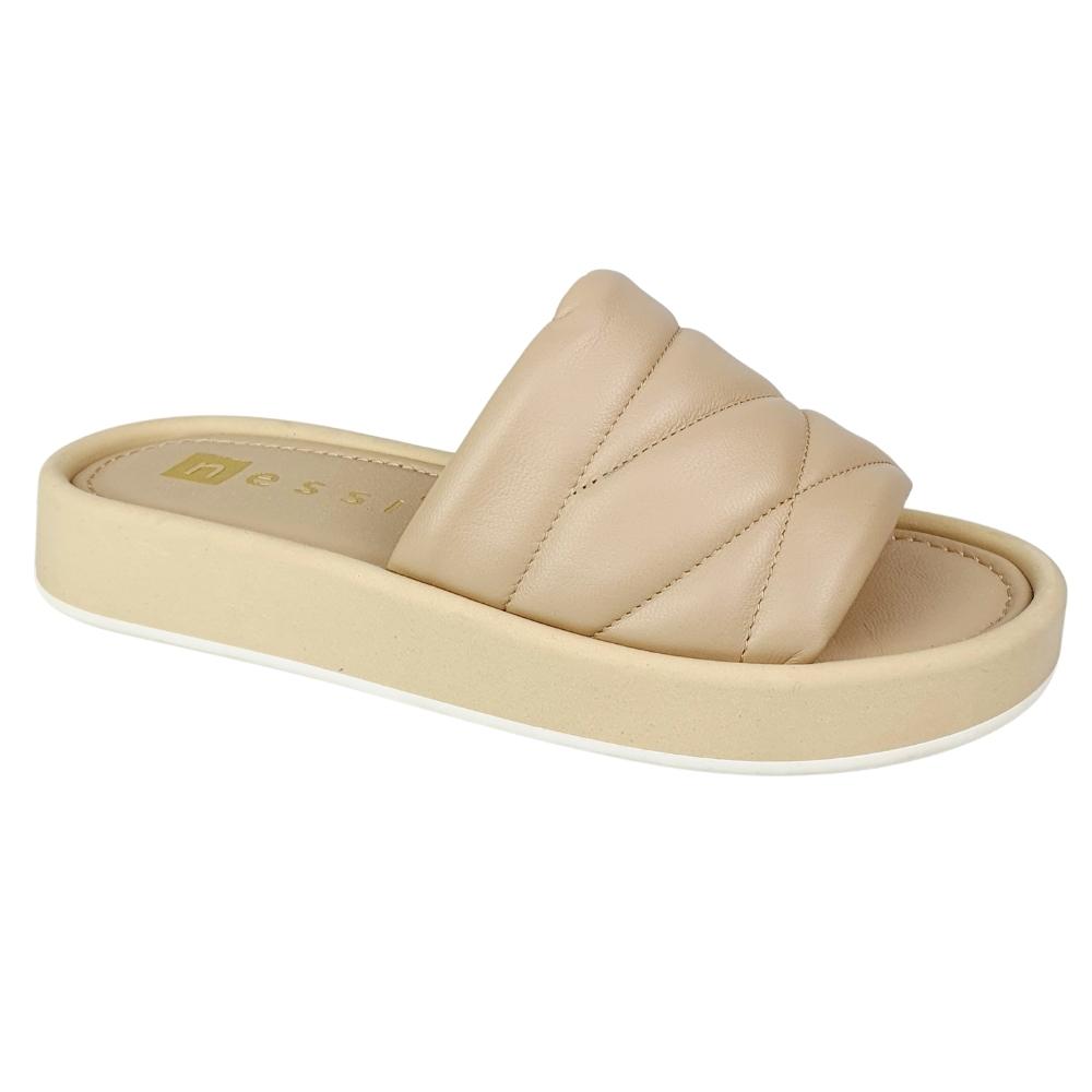 klapki beżowe nessi